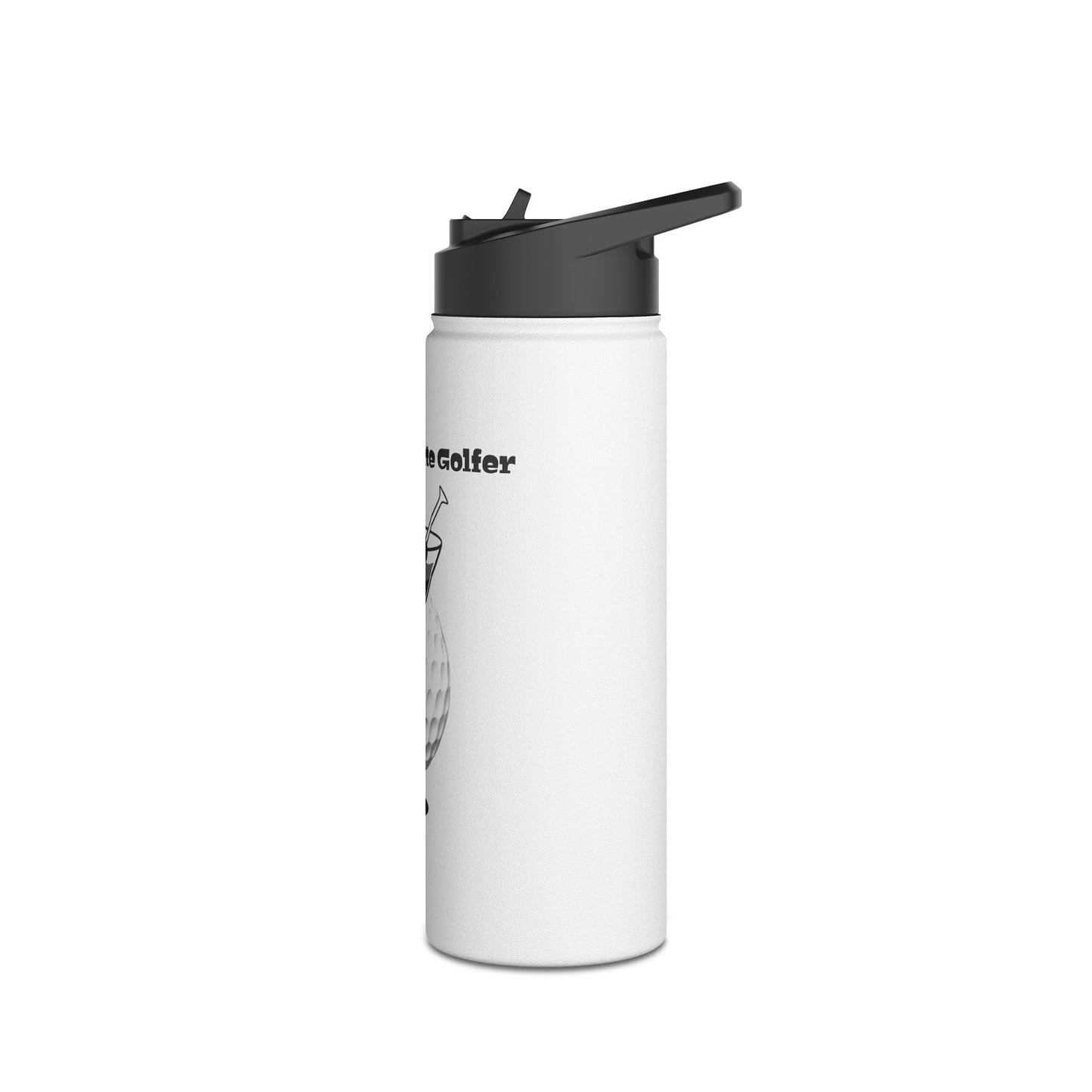 The Degenerate Golfer Stainless Steel Water Bottle, Standard Lid