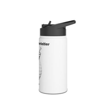 The Degenerate Golfer Stainless Steel Water Bottle, Standard Lid