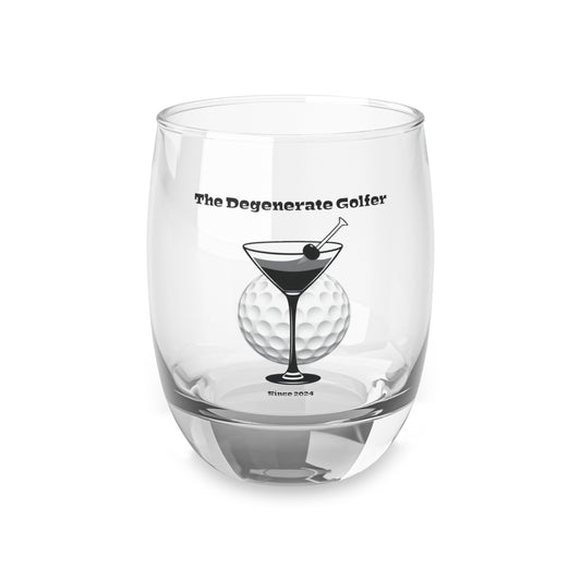 The Degenerate Golfer Whiskey Glass