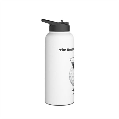 The Degenerate Golfer Stainless Steel Water Bottle, Standard Lid