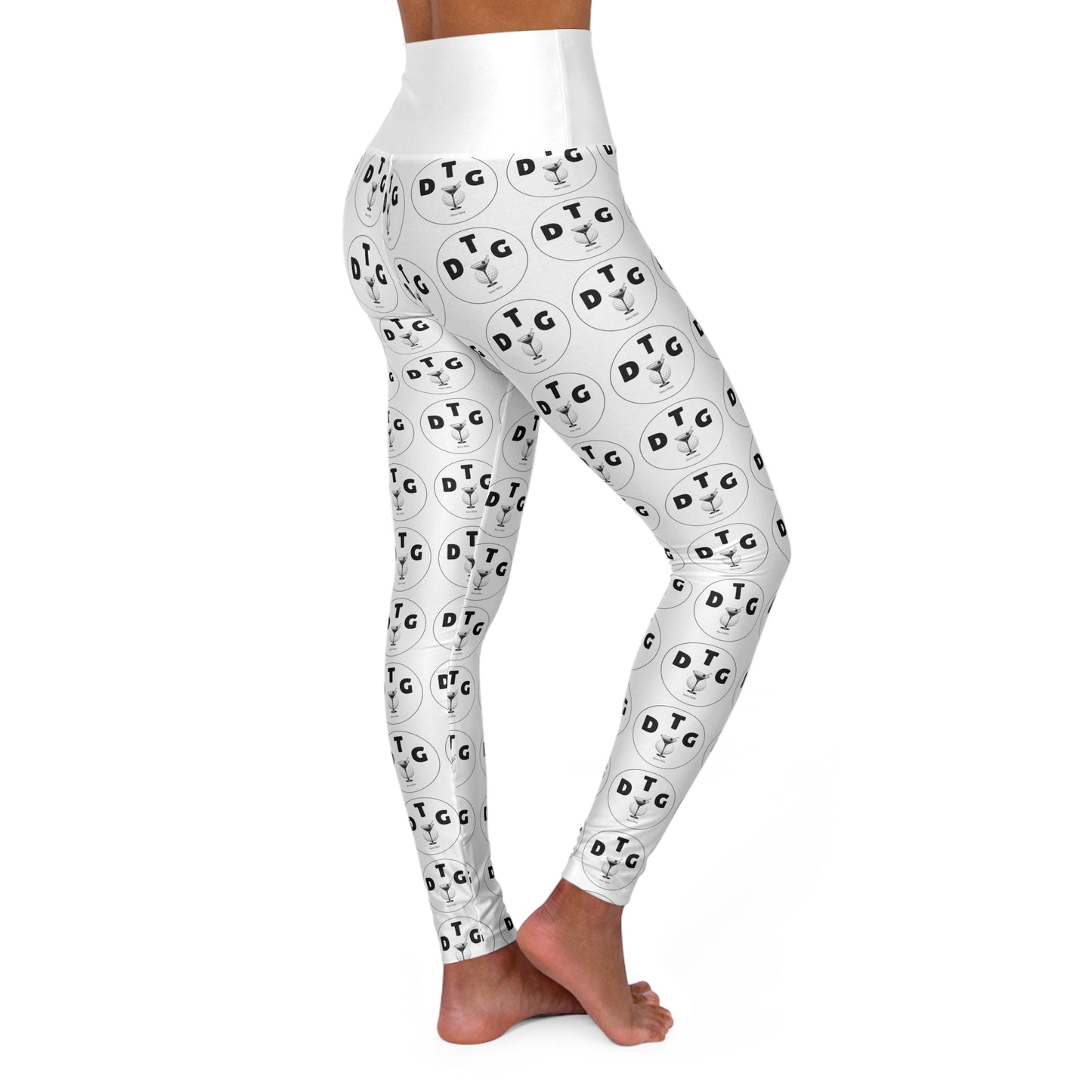 Lady Degenerate Golfer High Waisted Yoga Leggings (AOP)