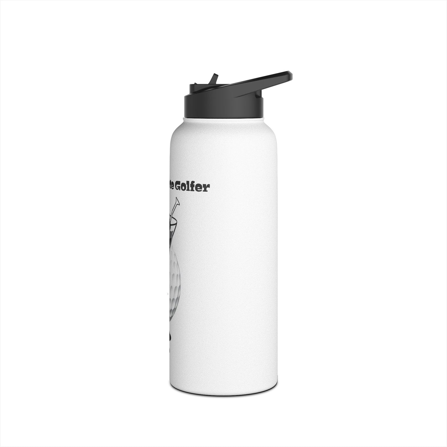 The Degenerate Golfer Stainless Steel Water Bottle, Standard Lid