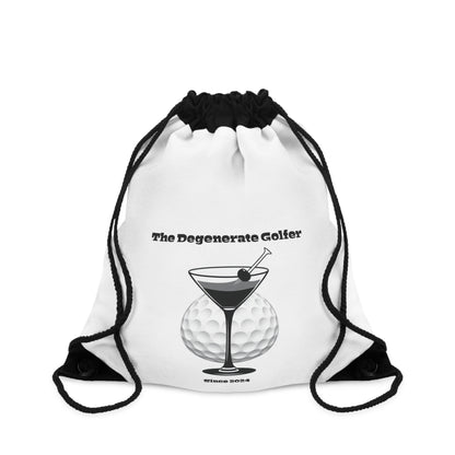 The Degenerate Golfer Drawstring Bag