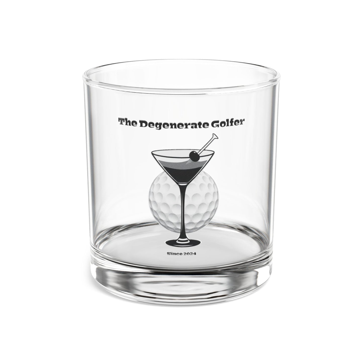 The Degenerate Golfer Rocks Glass, 10oz