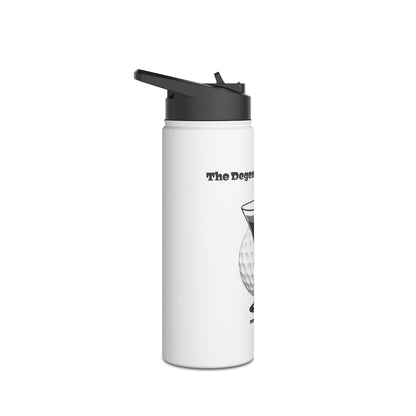 The Degenerate Golfer Stainless Steel Water Bottle, Standard Lid