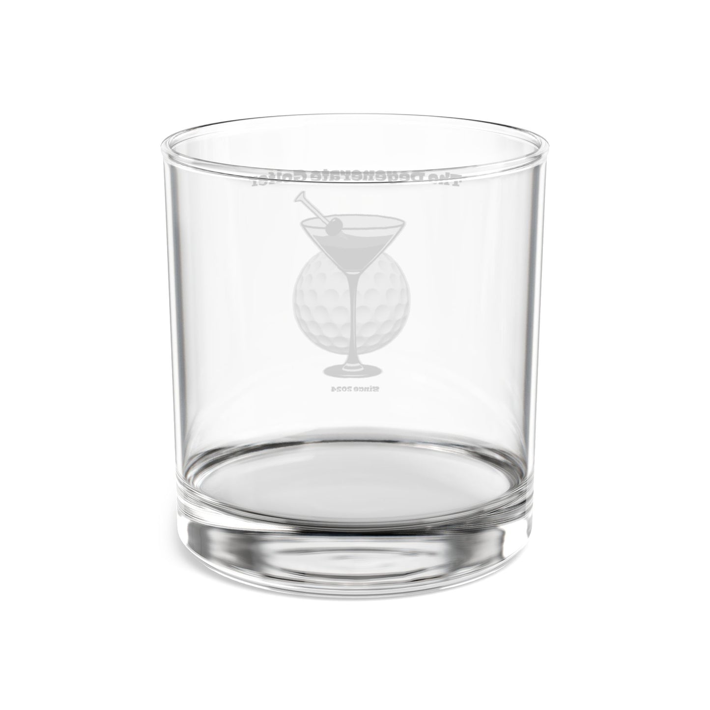 The Degenerate Golfer Rocks Glass, 10oz