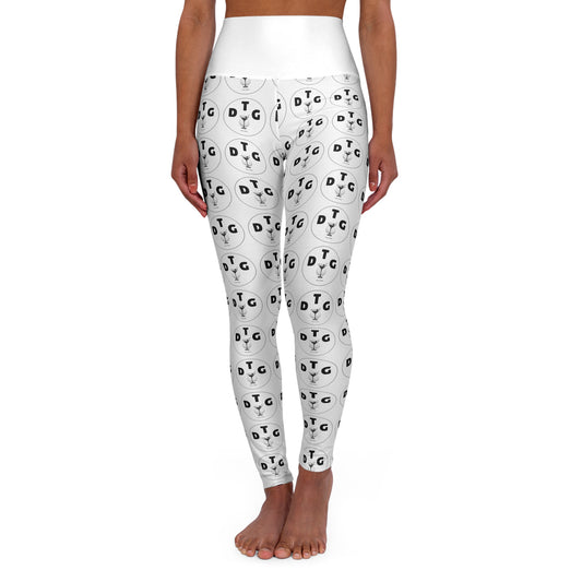 Lady Degenerate Golfer High Waisted Yoga Leggings (AOP)