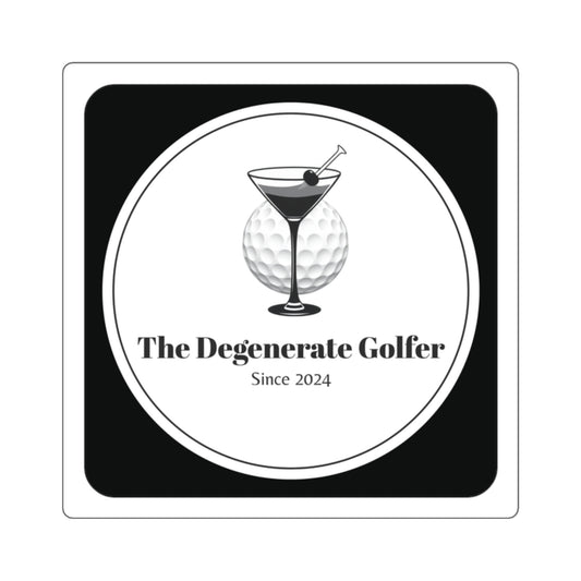 The Degenerate Golfer Square Stickers